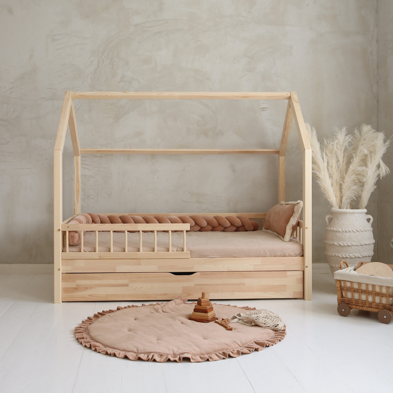 eng_pl_Bello-Plus-version-with-drawer-665_1 (1) Bello PLUS κρεβάτι μασίφ με συρτάρι / δεύτερο κρεβάτι και αφαιρούμενα κάγκελα - Image 3