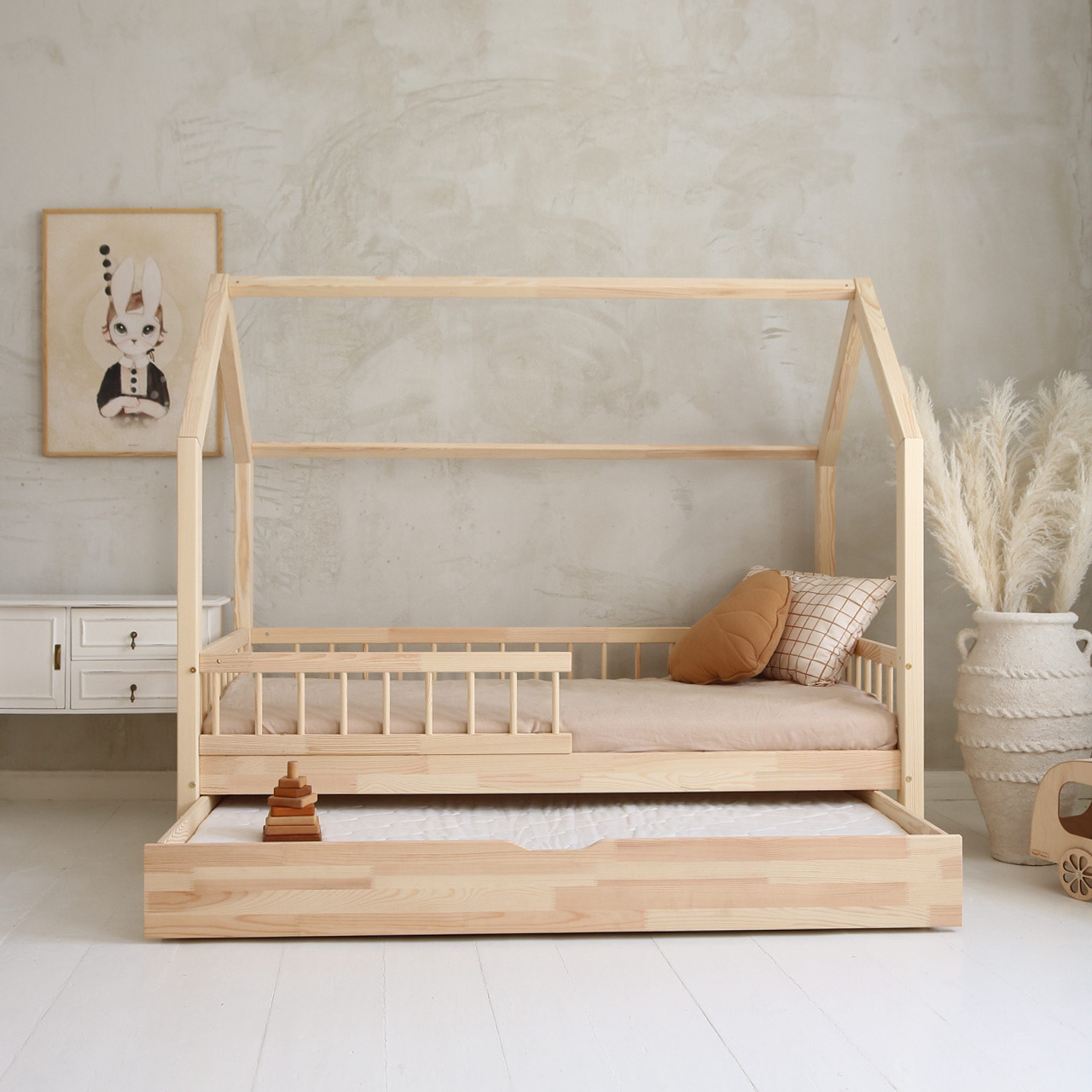 eng_pl_Bello-Plus-version-with-drawer-665_3 Bello PLUS κρεβάτι μασίφ με συρτάρι / δεύτερο κρεβάτι και αφαιρούμενα κάγκελα - Image 4