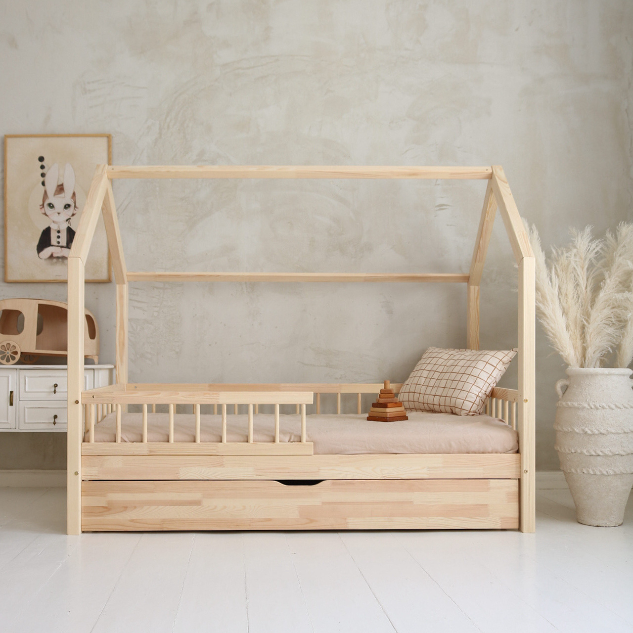 eng_pl_Bello-Plus-version-with-drawer-665_4 Bello PLUS κρεβάτι μασίφ με συρτάρι / δεύτερο κρεβάτι και αφαιρούμενα κάγκελα - Image 7