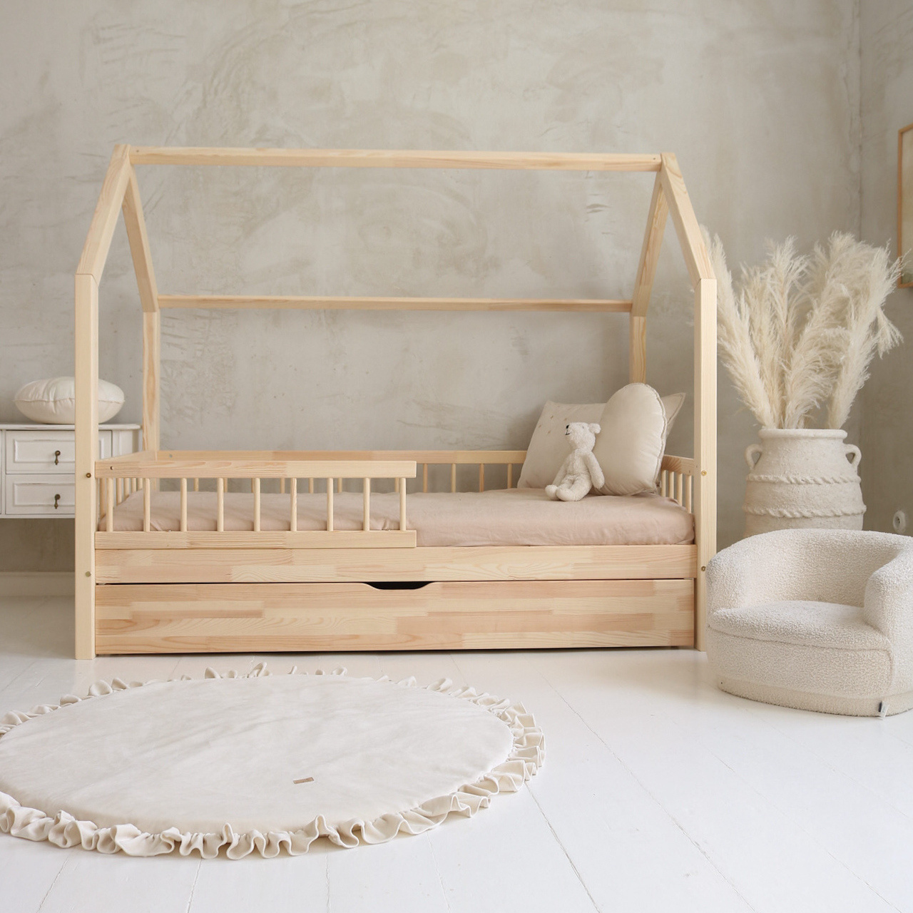 eng_pl_Bello-Plus-version-with-drawer-665_5 Bello PLUS κρεβάτι μασίφ με συρτάρι / δεύτερο κρεβάτι και αφαιρούμενα κάγκελα - Image 6