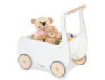 Ξύλινο Καρότσι για κούκλες Mette 46x34x50cm - Ηλικίες 1+ έτους - Λευκό