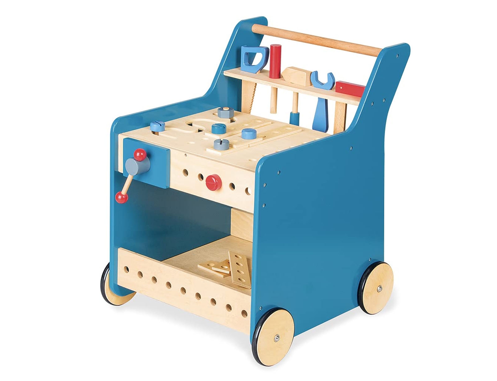 image_returner Ξύλινος πάγκος με εργαλεία Kalle 44x52x57cm - Hλικίες 3+ ετών - Blue - Image 1