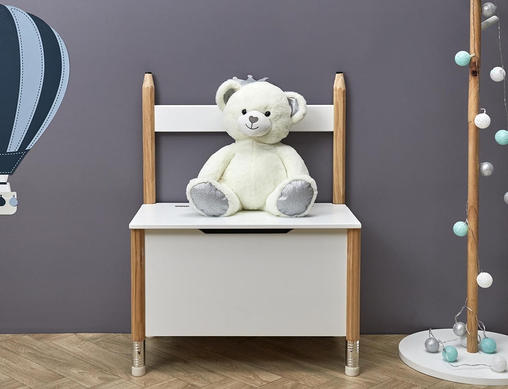 image_returner Παιδικό Παγκάκι Crayon Home Deco Kids με αποθηκευτικό χώρο και διαστάσεις 60x34x80cm - Image 1