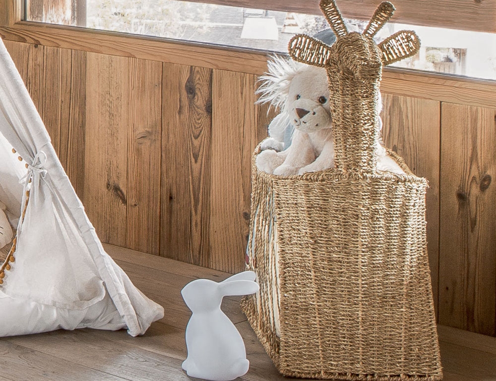 image_returner Παιδικό Kαλάθι Αποθήκευσης Giraffe 60x33x78.5cm - Image 1