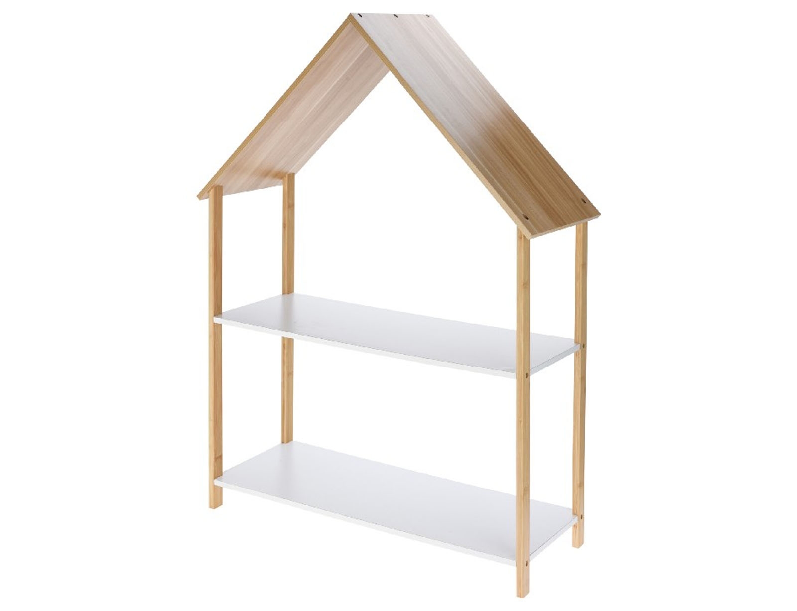 image_returner Ραφιέρα Σχέδιο Σπίτι με 2 ράφια 80x30x108cm - Image 1