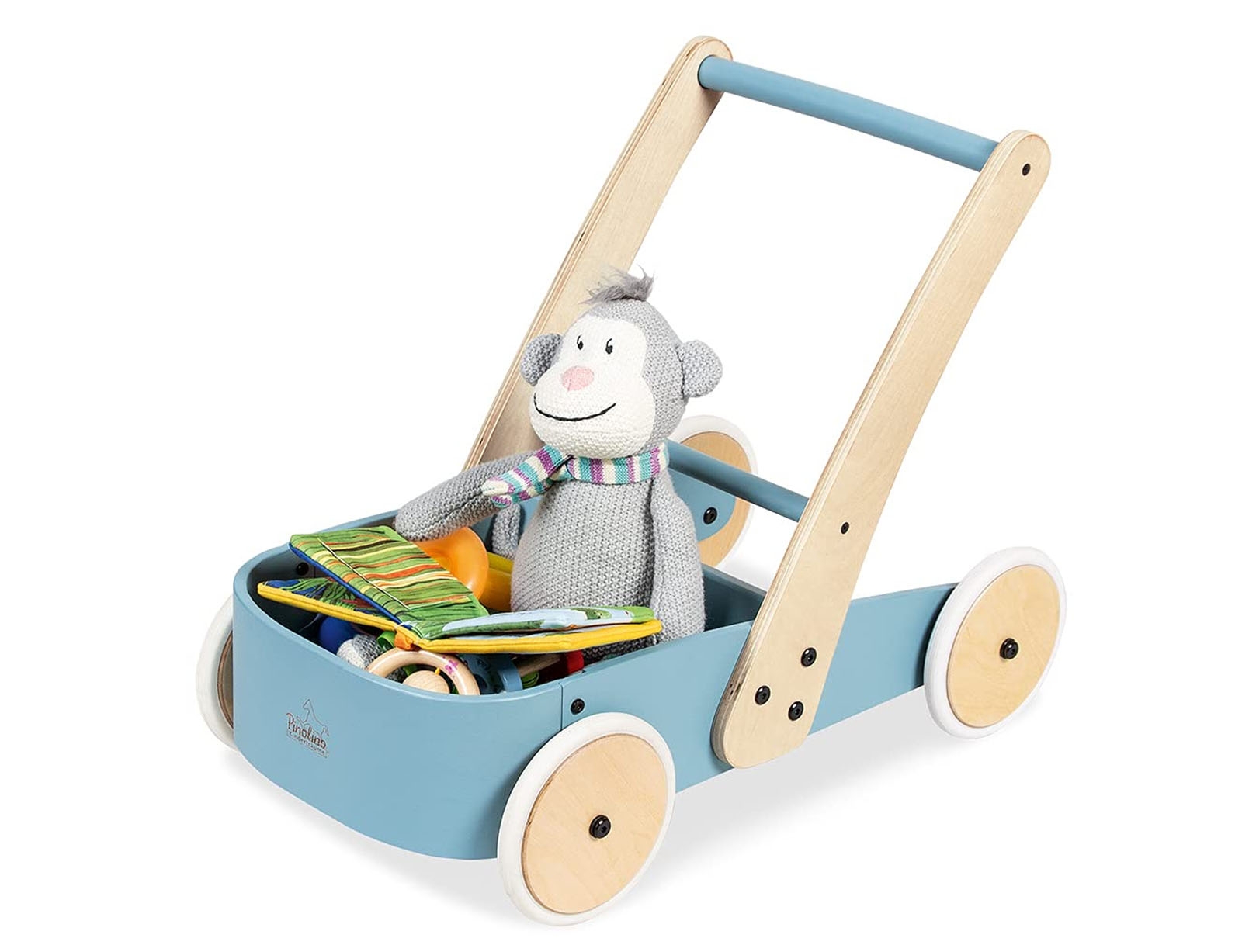 image_returner Ξύλινη Περπατούρα Fiete 61x36x48cm - Ηλικίες 1+ Μπλε - Image 1