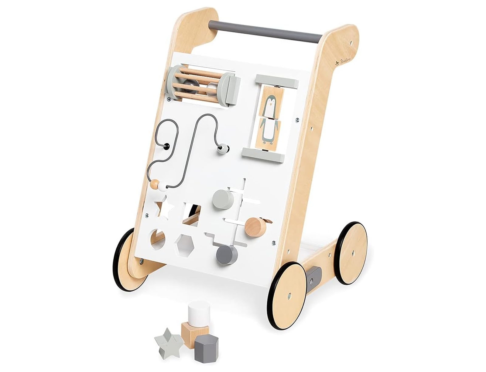 image_returner Ξύλινη Περπατούρα Tino 38x35x52cm - Ηλικίες 1+ Λευκή - Image 1