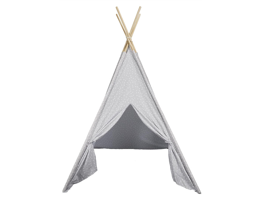 image_returner_extra Παιδική Σκηνή Teepee Γκρι με διαστάσεις 120x120x160cm - Image 2
