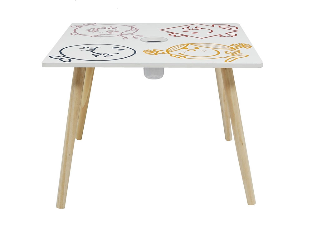 image_returner_extra Tραπέζι Monsieur Madame με μολυβοθήκη και διαστάσεις 60x60x44cm - Δεν περιλαμβάνονται οι καρέκλες - Image 2