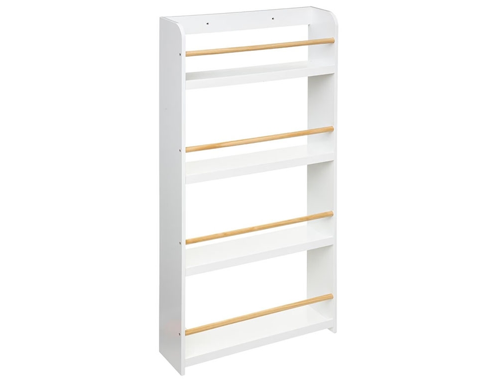image_returner_extra Παιδική Βιβλιοθήκη με 4 ράφια 55x15x118cm - Ξύλου/Λευκό - Image 2