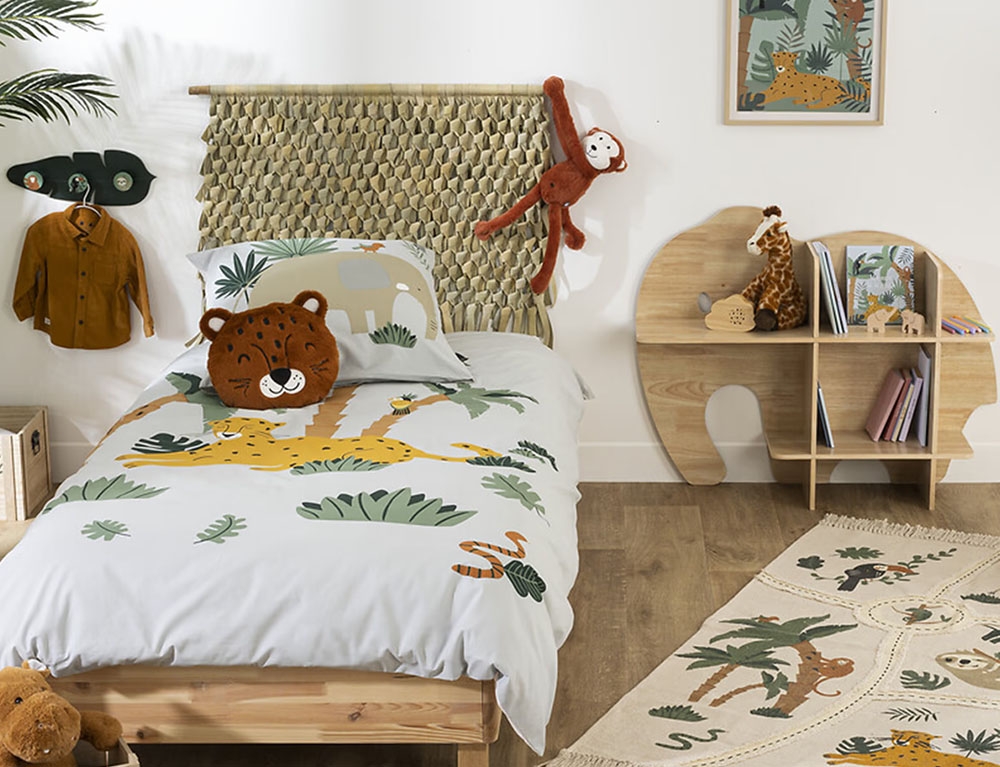 image_returner_extra Παιδική Βιβλιοθήκη Elephant με 2 ράφια 77x22.7x98cm - Aπόχρωση Ξύλου - Image 2