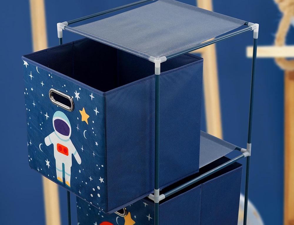 image_returner_extra Ραφιέρα Οργάνωσης 3 επιπέδων κουτιά αποθήκευσης - 35x35x102cm - Image 2