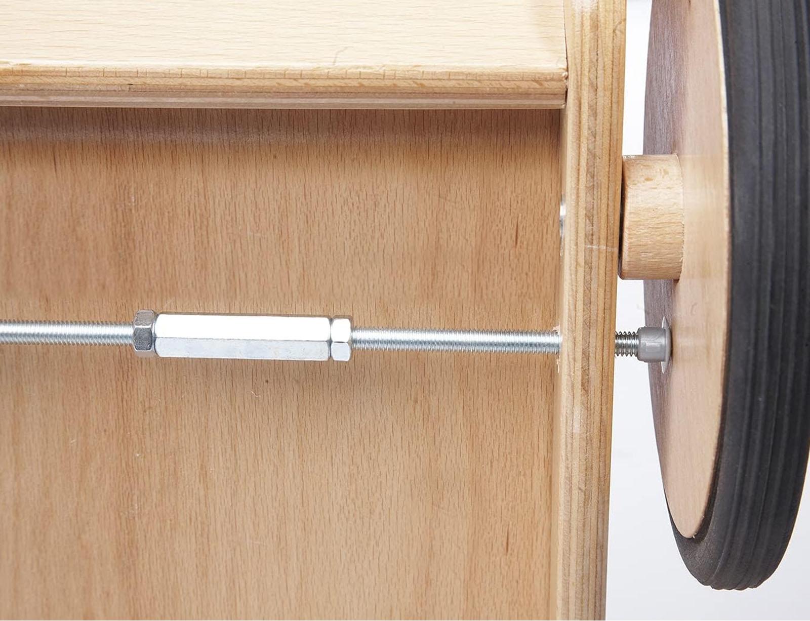 image_returner_extra Ξύλινο Καρότσι για κούκλες Mette 46x34x50cm - Ηλικίες 1+ έτους - Λευκό - Image 2