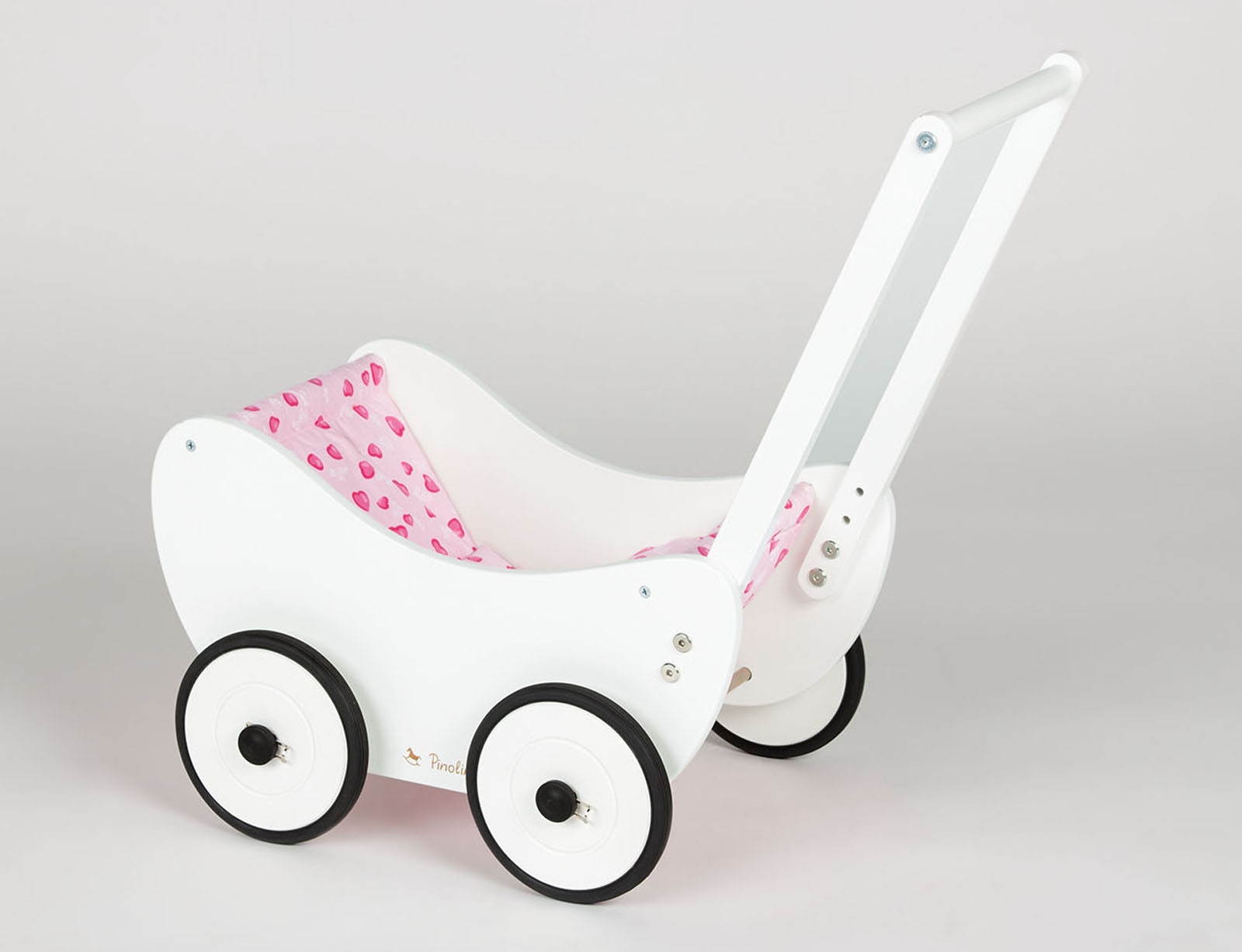 image_returner_extra Ξύλινο Καρότσι για κούκλες Trixi 47x35x53cm - Ηλικίες 1+ έτους Λευκό - Image 2