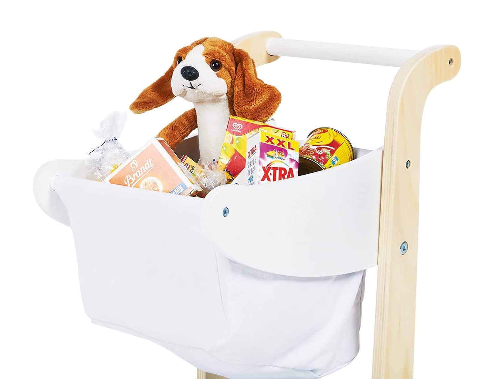 image_returner_extra Ξύλινο Καροτσάκι Erna 44x32x51cm - Hλικίες 3+ ετών - White - Image 2