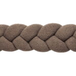 Πάντα πλεξούδα τριπλή χειροποίητη Boucle 200x18εκ. Brown - Image 5