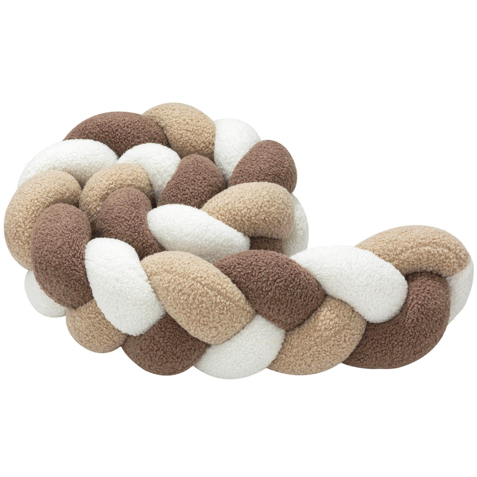 jukki_braided_cot_bumper_boucle_mix_beige_04 (1) Πάντα πλεξούδα τριπλή χειροποίητη Boucle 200x18εκ. Beige Mix - Image 5