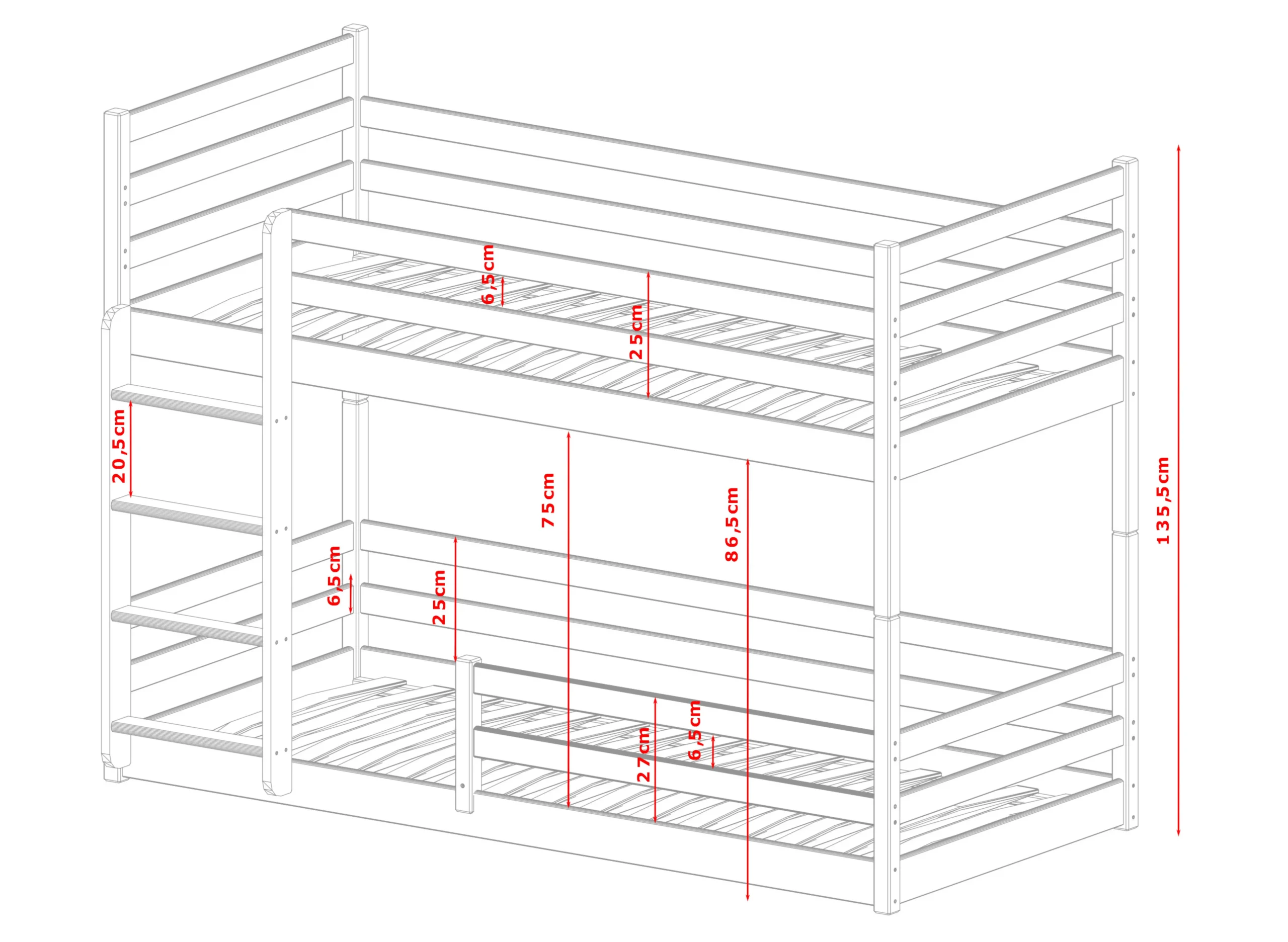mini 3 MINI Κουκέτα ΜΑΣΙΦ για 2 Άτομα - Image 7