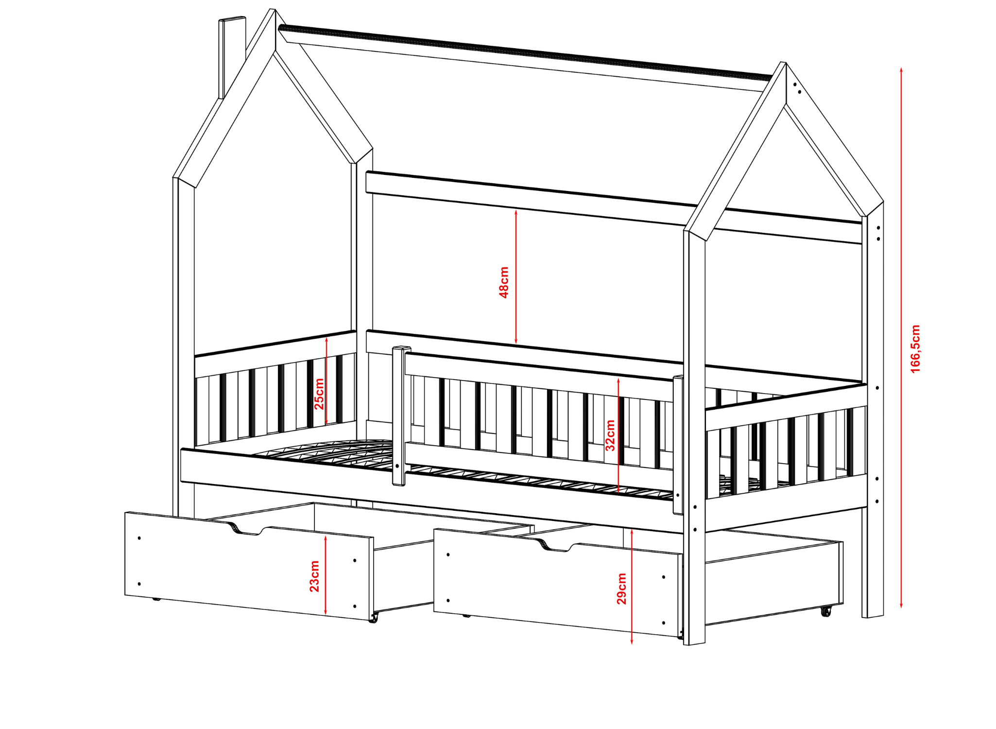 natan 4 Natan Μontessori παιδικό κρεβάτι μασίφ - Image 4