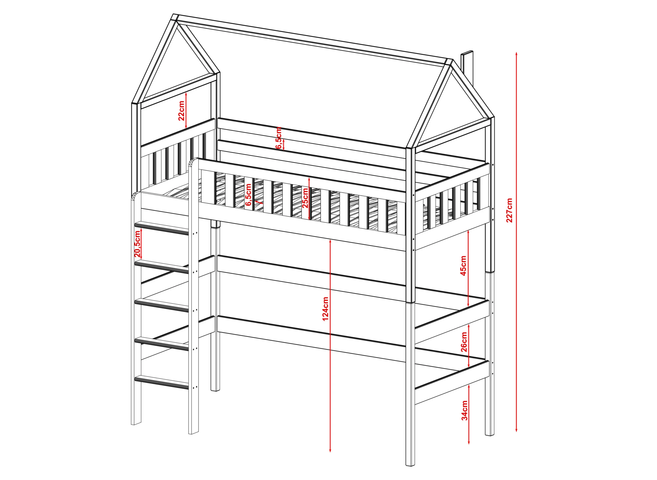 otylia 4 OTYLIA Κουκέτα Loft Bed ΜΑΣΙΦ - Image 8