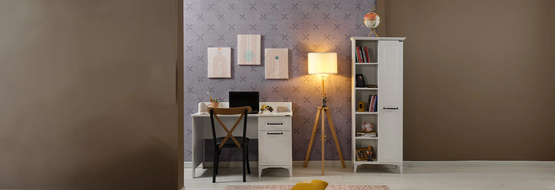 golf grafeio me rafia Γραφείο Golf με ράφια - Image 6