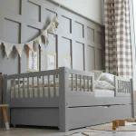 Basic Plus Duo παιδικό κρεβάτι με στρογγυλό κάγκελο και συρτάρι ή δεύτερο κρεβάτι - Image 11