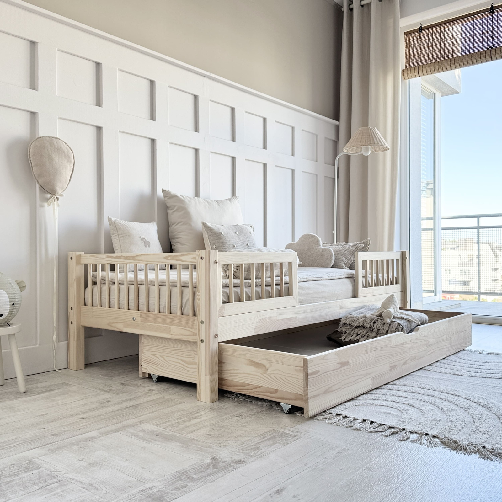 eng_pl_Basic-Duo-Plus-with-rung-rail-version-with-drawer-93_5 Basic PLUS DUO with rung rail κρεβάτι μασίφ με συρτάρι / δεύτερο κρεβάτι - Image 2