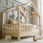 Housebed παιδικό κρεβάτι με πλακέ κάγκελο - Image 3