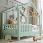 Housebed παιδικό κρεβάτι με πλακέ κάγκελο - Image 7