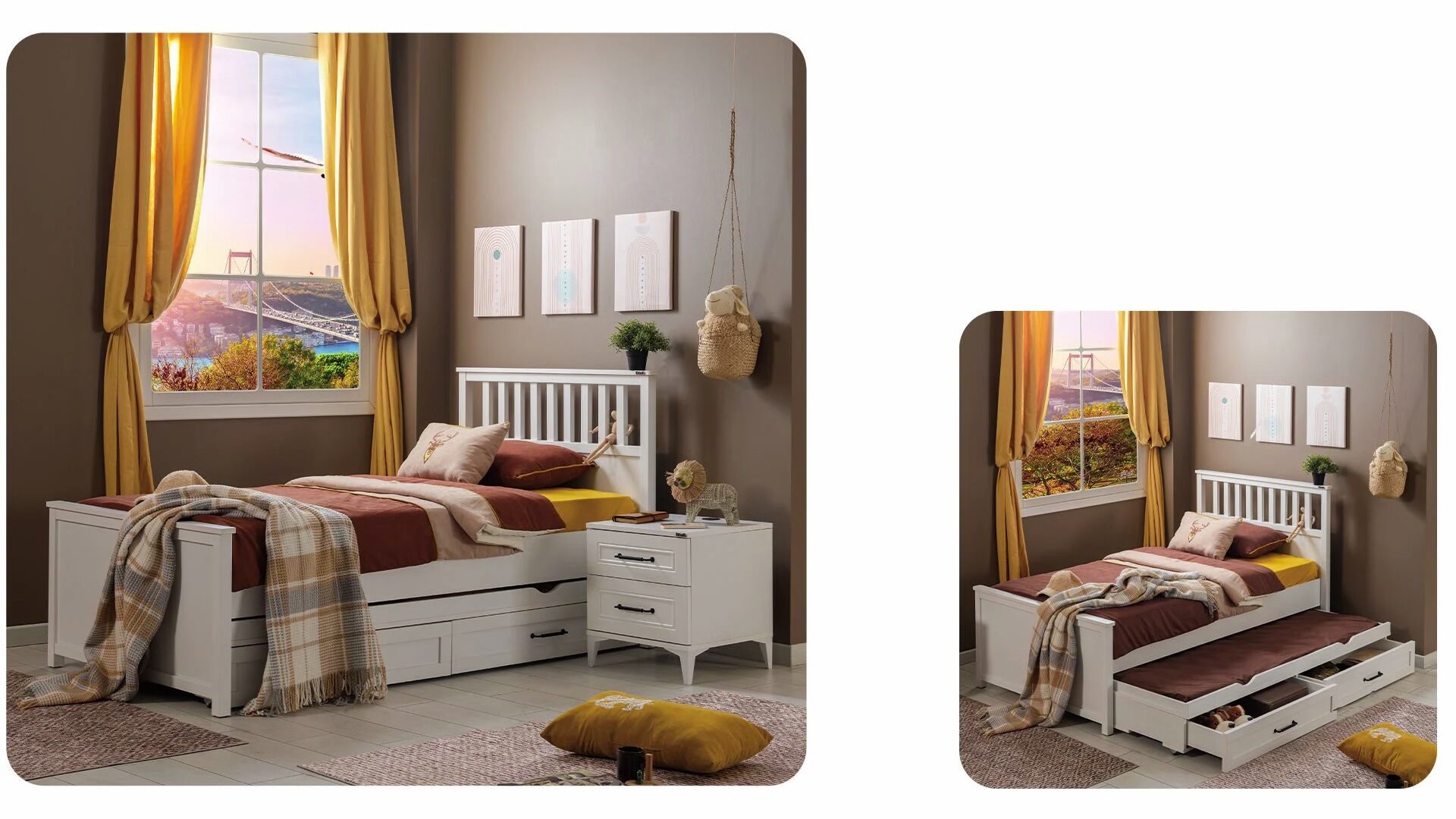 golf-alt-karyola Κρεβάτι Golf με συρόμενο και συρτάρια - Image 5