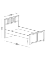 Κρεβάτι Golf με συρόμενο και συρτάρια - Image 3