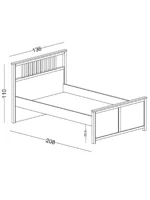 Κρεβάτι Golf με συρόμενο και συρτάρια - Image 2