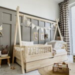 Tipi PLUS with rung rail παιδικό κρεβάτι φυσικό ξύλο μασίφ με συρτάρι / δεύτερο κρεβάτι