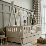 Tipi DUO PLUS παιδικό κρεβάτι με πλακέ κάγκελο και συρτάρι ή δεύτερο κρεβάτι - Image 13