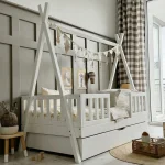 Tipi DUO PLUS παιδικό κρεβάτι με πλακέ κάγκελο και συρτάρι ή δεύτερο κρεβάτι - Image 6