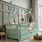 Tipi DUO PLUS παιδικό κρεβάτι με πλακέ κάγκελο και συρτάρι ή δεύτερο κρεβάτι - Image 10