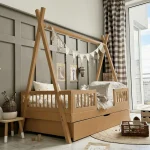Tipi DUO PLUS παιδικό κρεβάτι με στρογγυλό κάγκελο και συρτάρι ή δεύτερο κρεβάτι - Image 16