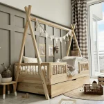 Tipi DUO PLUS παιδικό κρεβάτι με στρογγυλό κάγκελο και συρτάρι ή δεύτερο κρεβάτι - Image 6
