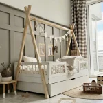 Tipi DUO PLUS παιδικό κρεβάτι με στρογγυλό κάγκελο και συρτάρι ή δεύτερο κρεβάτι - Image 8
