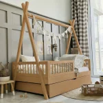 Tipi PLUS παιδικό κρεβάτι με στρογγυλό κάγκελο με συρτάρι ή δεύτερο κρεβάτι - Image 17