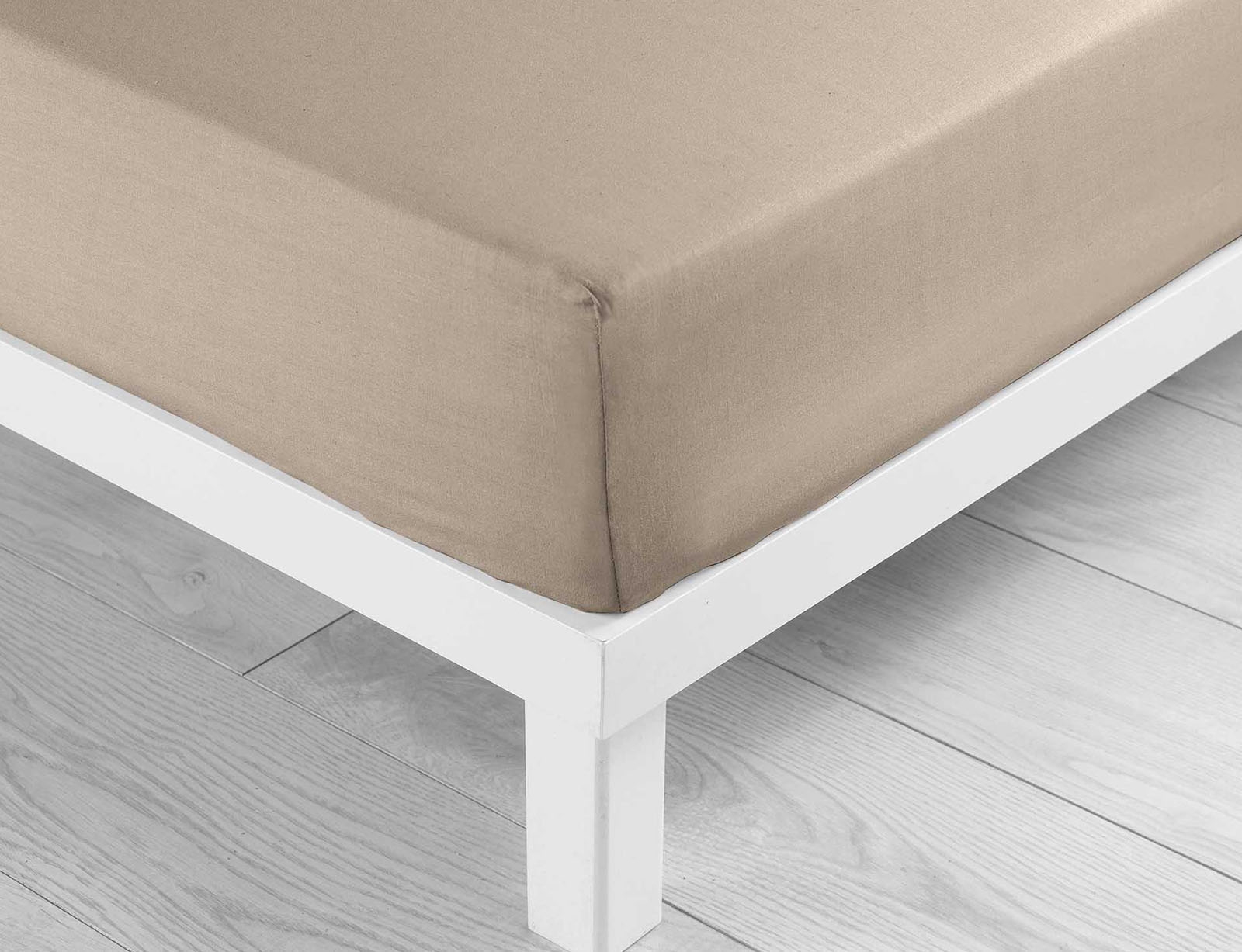 image_returner Σεντόνι με λάστιχο Lina από βαμβάκι-Sand - Image 1