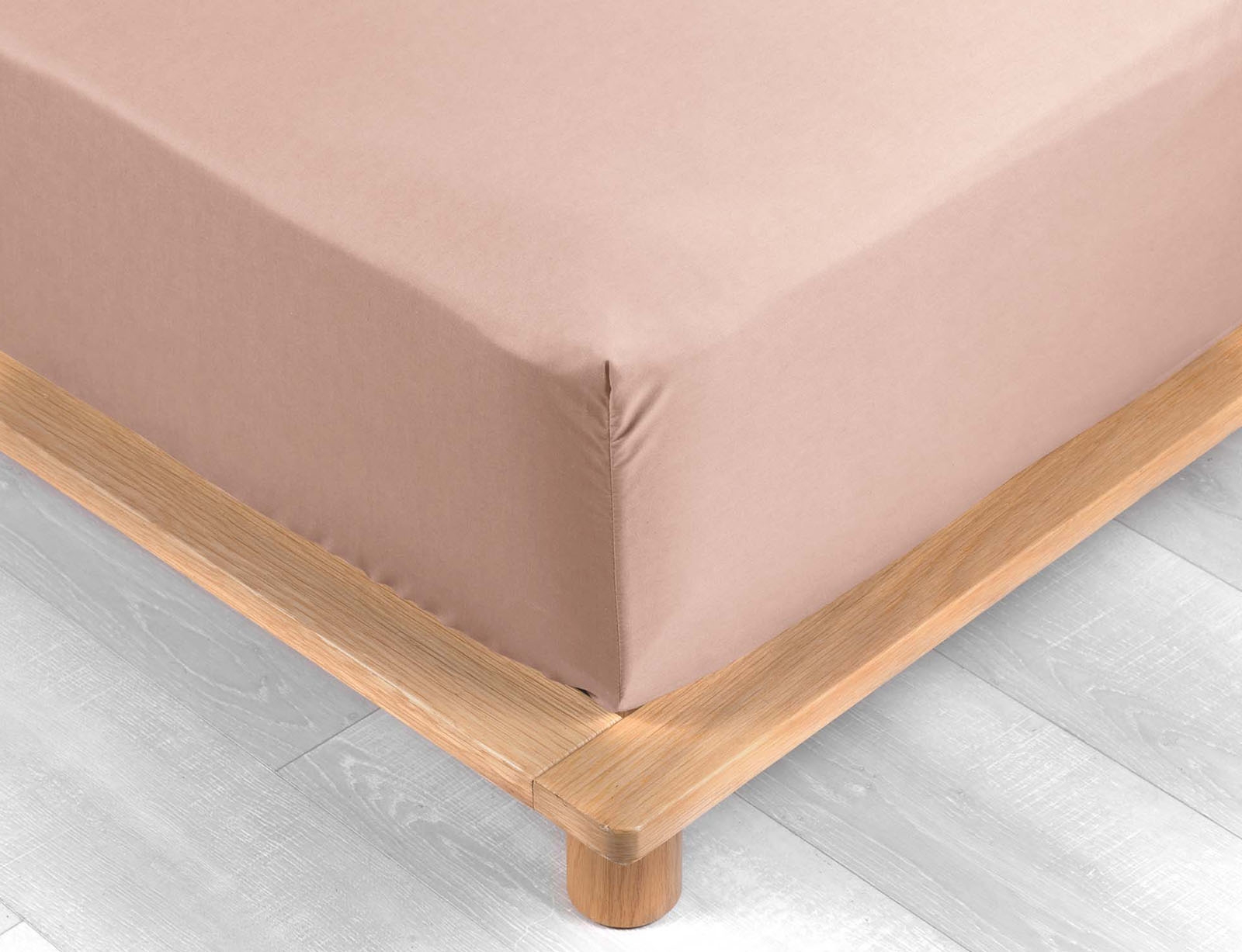 image_returner Σεντόνι με λάστιχο Lina από βαμβάκι-Nude - Image 1