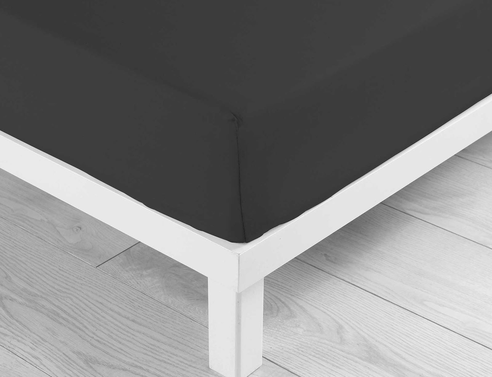 image_returner Σεντόνι με λάστιχο Lina από βαμβάκι-Black - Image 1