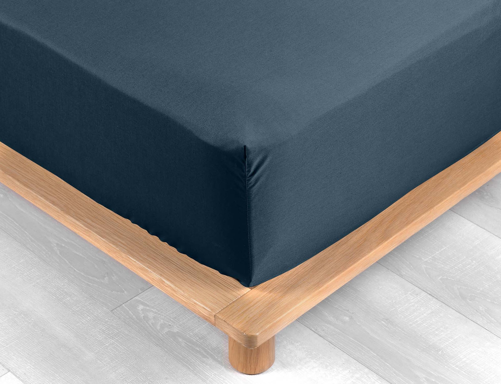 image_returner Σεντόνι με λάστιχο Lina από βαμβάκι-Night Blue - Image 1