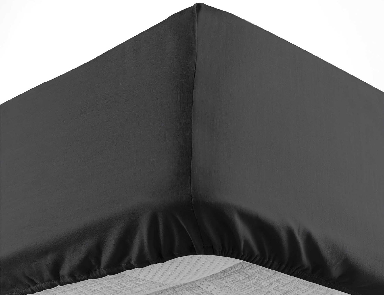 image_returner_extra Σεντόνι με λάστιχο Lina από βαμβάκι-Black - Image 2