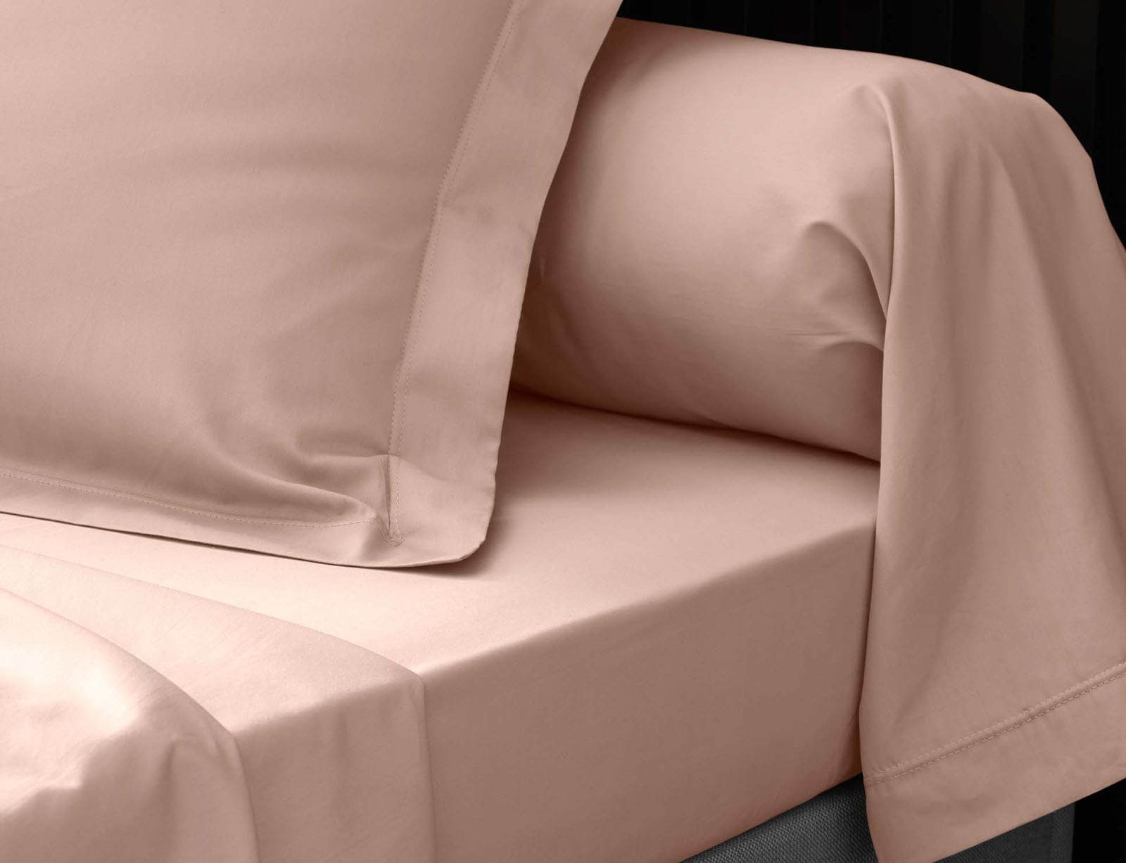 image_returner_extra Σεντόνι με λάστιχο Lina από βαμβάκι-Nude - Image 3