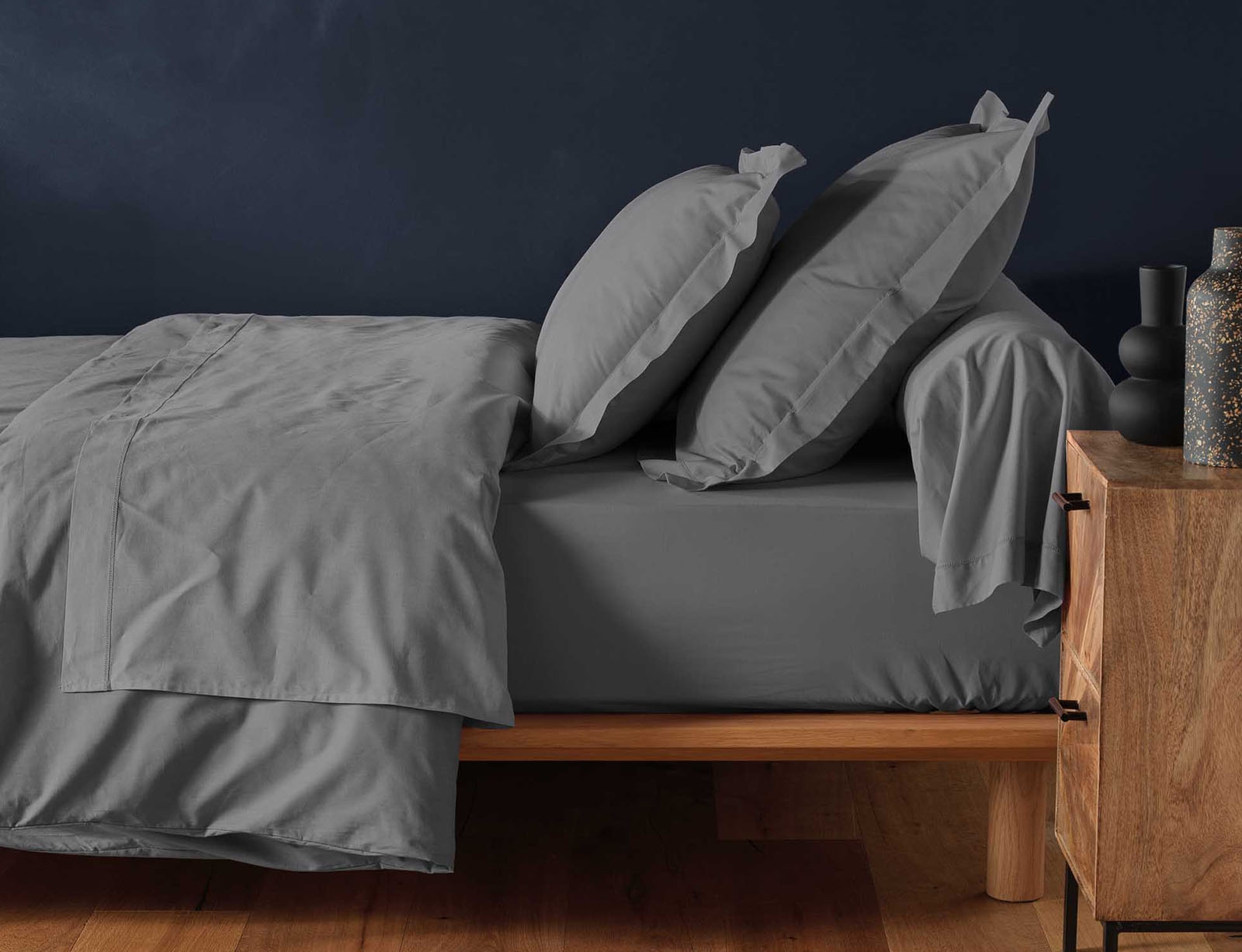 image_returner_extra (2) Σεντόνι με λάστιχο Lina από βαμβάκι-Charcoal Grey - Image 4