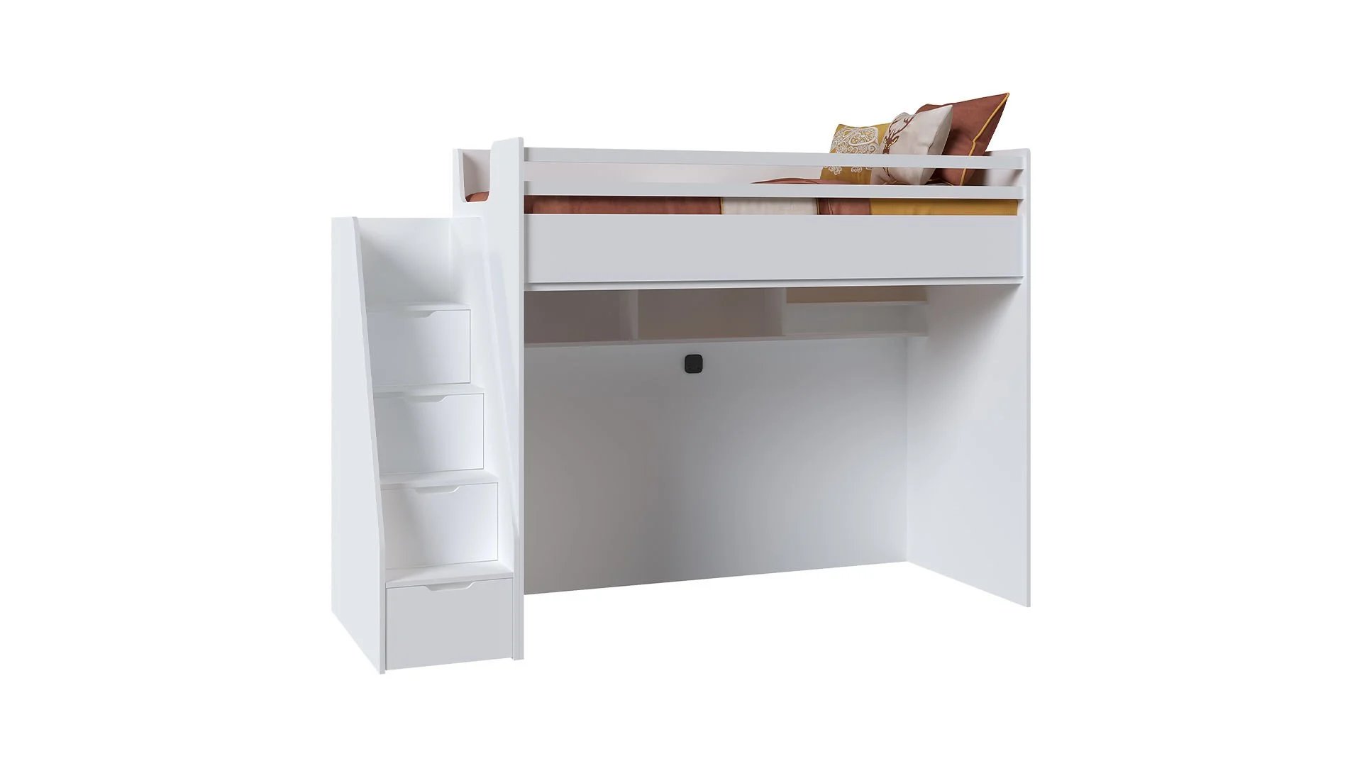 0005-6 JOKER Πολυμορφική Παιδική Κουκέτα Λευκή για στρώματα 200×100 - Image 10