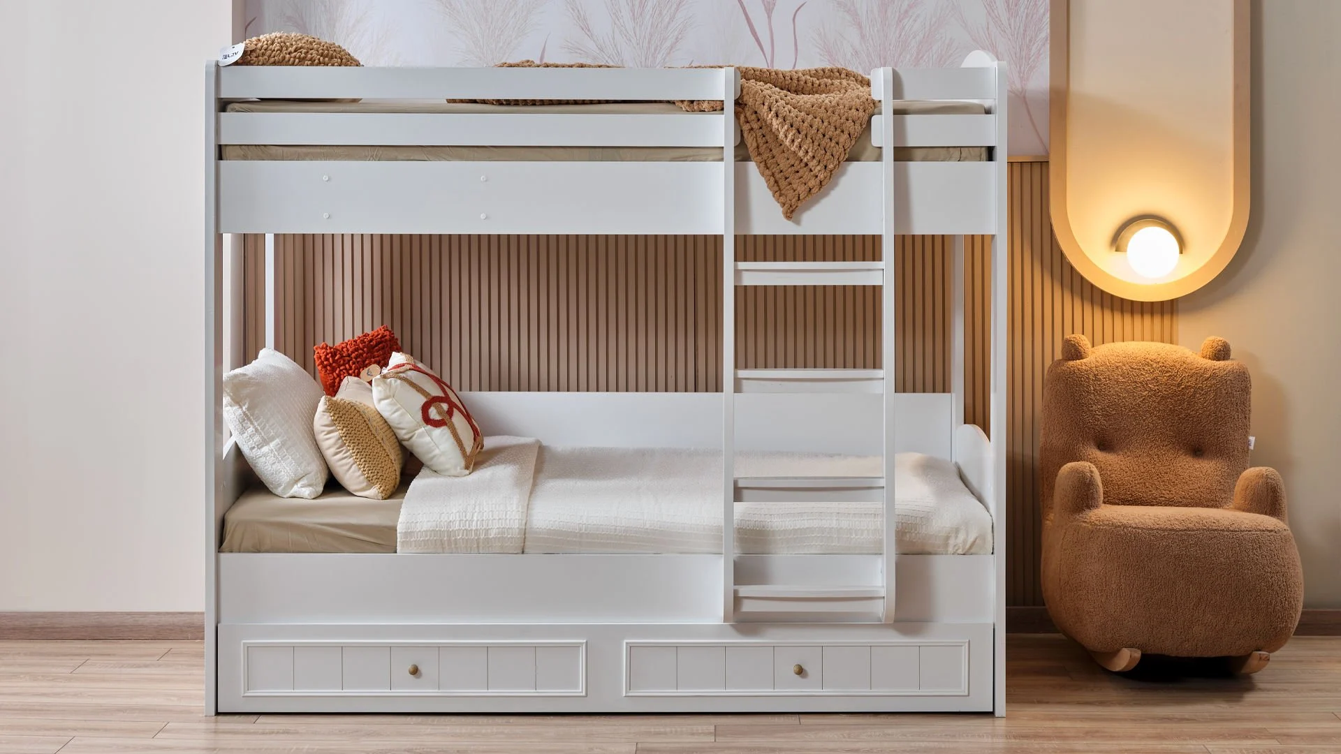 35 GLORIA- Κουκέτα  για στρώματα 200x100 εκ. με συρόμενο έξτρα κρεβάτι - Image 4