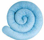 Κυλινδρικό προστατευτικό κούνιας Minky Blue